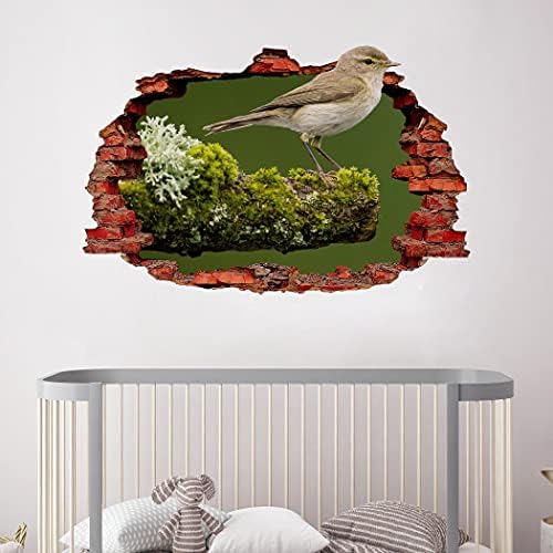 מדבקות קיר ציפורים - אמנות קיר מערכת - ציפורים זוג הדפס 3D בית - עיצוב קיר של חיות ציפורים קיר - עיצוב קיר קיר חמוד קיר קיר חדר מדבק חדר