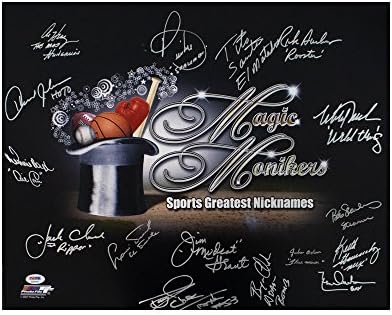 Magic Monikers חתימה ספורט ספורט הגדול ביותר כינויים 16x20 צילום - PSA/DNA LOA