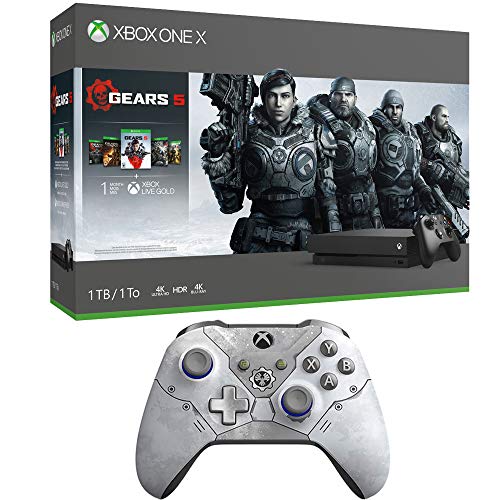 Microsoft CYV-00321 Xbox One X Gears of War 5 צרור עם Xbox One Controller Gears 5 Kate Diaz Edition Limited