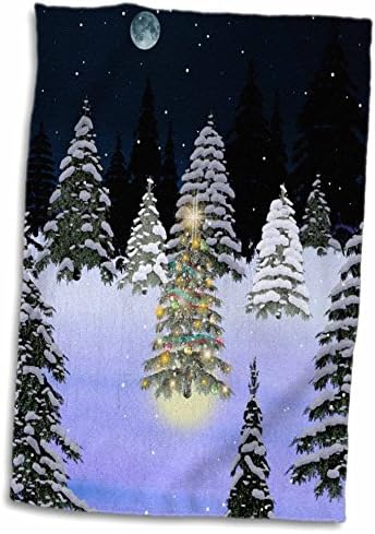 3 דרוז מעלה את החורף והחג המולד שלך - יערות עץ חג המולד - מגבות
