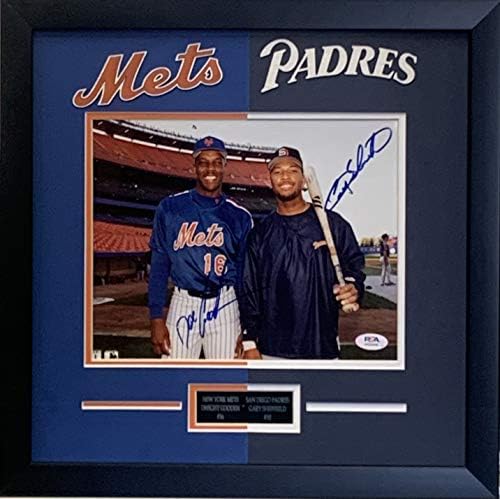 דוק גודן גארי שפילד חתימה ממוסגרת 8x10 MLB ניו יורק מטס PSA Padres