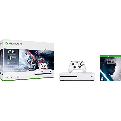 Microsoft 234-01089 Xbox One S Star Wars Jedi Fallen Order 1 Tap Bundle עם Microsoft Xbox One & Windows 10 Controller Wireless Fortnite