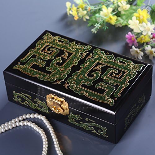 עץ צבוע קופסא תכשיטים / קופסא תכשיטי חתונה / תכונות קישוט הבית יצירתי / מתנה של מאפיינים סיניים-ב
