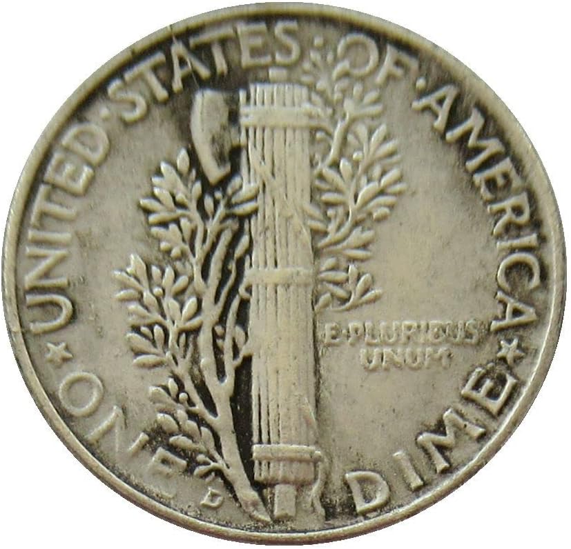 ארהב 10 סנט 1936 מטבע זיכרון מעתק מצופה כסף