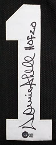 דוני מעטפת חתימה שחור פרו סגנון ג'רזי עם Hof-Beckett W הולוגרמה