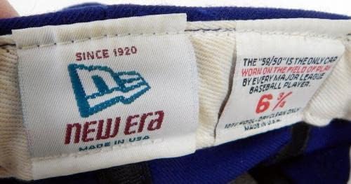 לוס אנג'לס דודג'רס 56 משחק השתמש בכחול כחול 6.75 DP22836 - משחק כובעי MLB משומשים