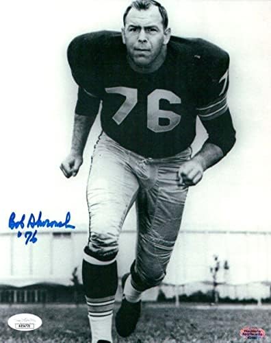 בוב סקורונסקי חתום על חתימה 8x10 Photo Packers Vintage Pose JSA AB54770 - תמונות NFL עם חתימה