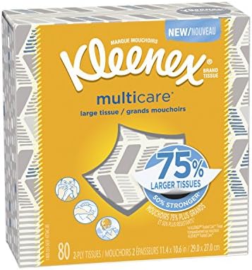 Kleenex Multicare רקמות פנים, 80 ספירה
