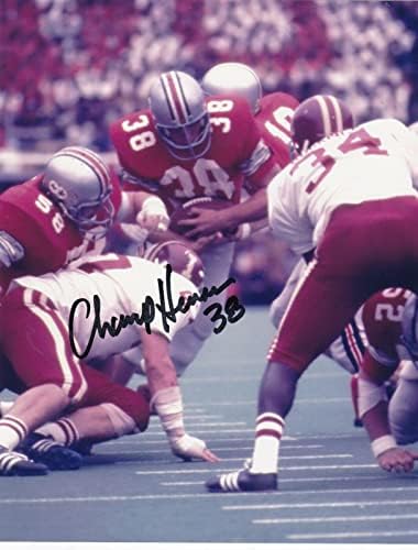 אלוף הנסון אוהיו סטייט בוקייז פעולת חתימה 8x10 - תמונות NFL עם חתימה