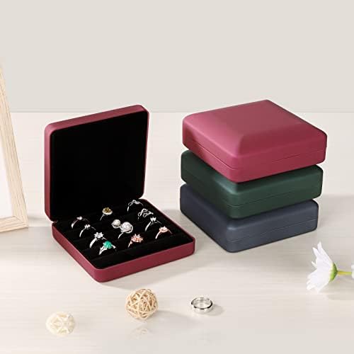 ריואיקט טבעת אחסון קופסות עבור מרובה טבעות, קומפקטי ומסוגנן נסיעות טבעת מקרה תיבה, ארגונית עבור תכשיטים-בבטחה חנות שלך טבעות