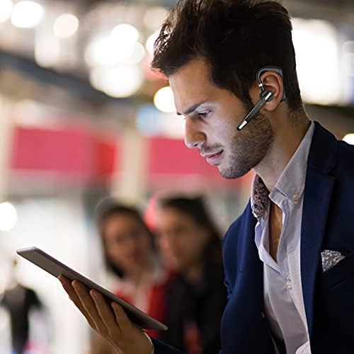 אוזניות Bluetooth של MQQC V5.0, אוזניות Bluetooth אלחוטיות 24 שעות שיחות HD, CVC8.0 ביטול רעש מיקרופון כפול, אוזניות Bluetooth ללא ידיים