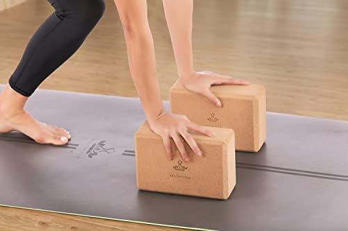 חסימת יוגה של היתוגה חוסמת 2 חבילה עם רצועה, צפיפות גבוהה של EVA Block Block Yoga ורצועת יוגה מוגדרת לתמיכה ולשפר תנוחות וגמישות