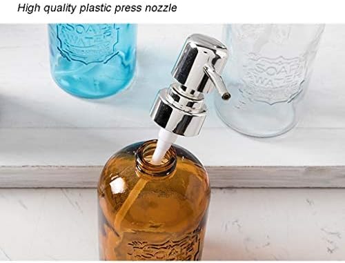 מתקן לבקבוקי סבון מתקן קרם בקבוקי סבון 13.5 גרם מתקן קרם סבון מזכוכית עם משאבת פלסטיק סבון סבון אביזרי אמבטיה.