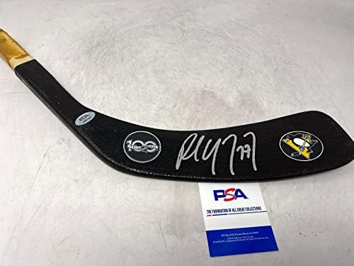 פול קופי NHL 100 פיטסבורג פינגווינים אוטומטית הוקי חתום להוקי להב PSA COA - מקלות NHL עם חתימה