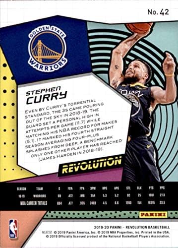 מהפכת פאניני 2019-20 42 סטיבן קארי גולדן סטייט ווריירס כרטיס מסחר בכדורסל NBA