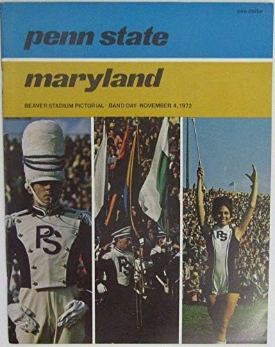 1972 Penn State Nittany Lions נגד תוכנית הכדורגל של מרילנד 137988 - תכניות מכללות