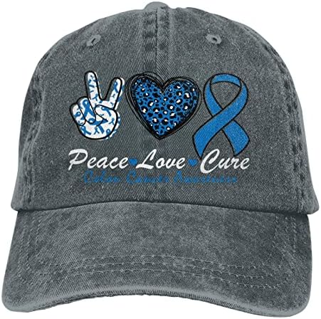כובעי מודעות לסרטן המעי הגס שלום אוהב לרפא מתנת כובע גולף נשים