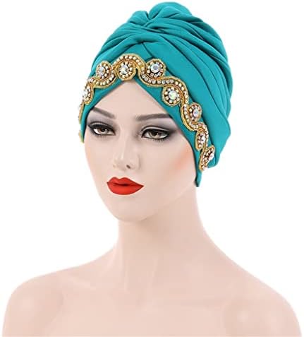 SAWQF אופנה בעבודת יד חרוזים כובע כובע כובע חתונה טורבן נשים צמות גבעות ראש נשות ראש עוטפות מצנפות לנשים