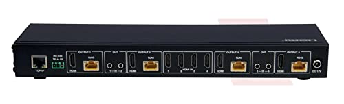 LabGear HD2-M44K 18GBPS HDMI 4x4+4 ערכות מטריצה ​​יכולות לחבר 4 מקורות HDMI עד 4 תצוגות, 4K2K@60Hz 4: 4: 4 HD עד 70 מ '