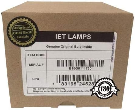 מנורות IET - נורת החלפה מקורית מקורית/מנורה עם דיור OEM עבור מקרן NEC HT1100