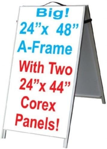 48 אלומיניום A -Frame שלט שלט - לוחות COREX!