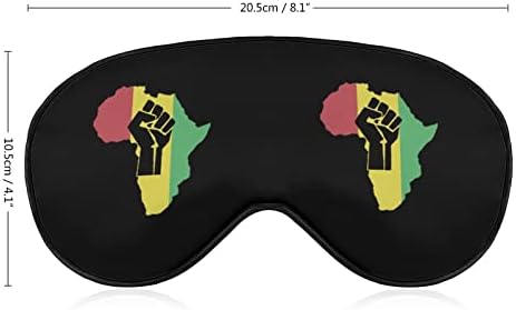 שורשים אפריקאים מסכות עין רכות כוח שחור עם רצועה מתכווננת קלה משקל נוח מכסה עיניים לשינה