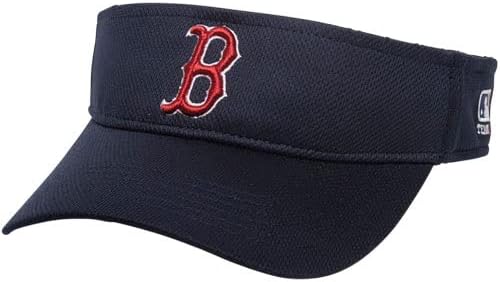 OC Sports Boston Red Sox MLB מגן שמש כובע גולף כובע חיל הוי כחול/אדום B לוגו מתכוונן גברים למבוגרים