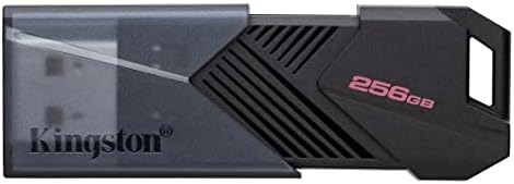 קינגסטון Datatraveler Exodia Onyx 256GB USB 3.2 Gen 1 Flash Drive עם כובע ולולאה נעים מלוטש