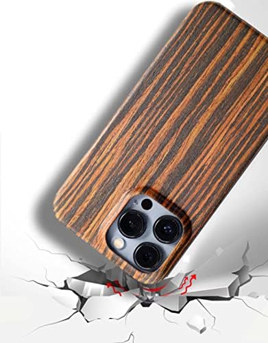 Koliyn Real Wood Back Cover, עבור Apple iPhone 14 Pro Max Case 6.7 אינץ