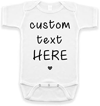 תינוקות מותאמים אישית בהתאמה אישית - בגד גוף צור טקסט משלך - מתנה אישית
