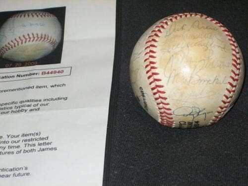 1980 צוות Mets של ניו יורק חתום על חתימה של פיני בייסבול טורה + JSA Loa - כדורי בייסבול עם חתימה