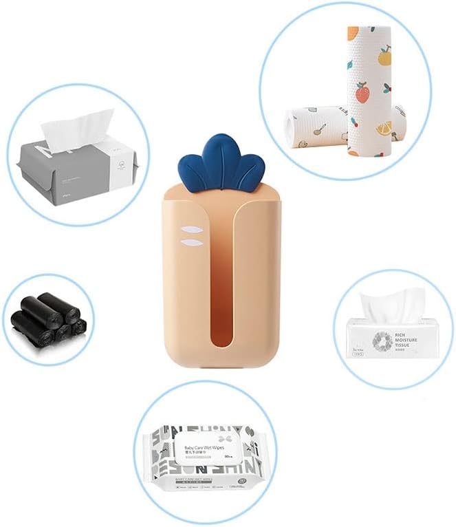 רנסלט קופסת רקמות מחזיק חמוד קיר רכוב על מחזיק רקמות מארגן מיכל משטח לחדר אמבטיה מטבח