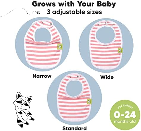 Keababies 8 -חבילות אורגני תינוקות לתינוקות לבנות ולבנים ואורגני 8 -חבילות אורגניות בנדנה, ביקוף תינוקות - ביקוף שיניים לתינוקות לילד,