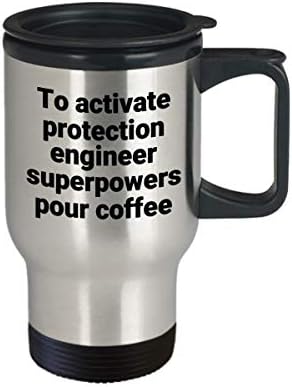 ספל נסיעות מהנדס הגנה - חידוש סרקסטי נירוסטה מצחיק רעיון מתנה של קפה קפה
