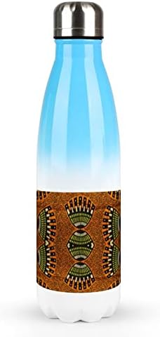 דפוס אנקרה אפריקני 17oz בקבוק מים ספורט נירוסטה ואקום מבודד צורת קולה בקבוק ספורט לשימוש חוזר