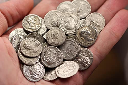 בן 1700 שנה רומאי קדום מכסף דנריוס מוכר מטבעות משובח במיוחד או טוב יותר