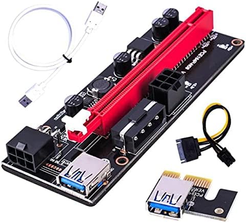מחברים VER009S PCI -E RISER כרטיס 30 סמ 60 סמ 100 סמ 100 סמ USB ​​3.0 כבל PCI Express 1X עד 16X מתאם PCIE מאריך עבור כריית כורה GPU -
