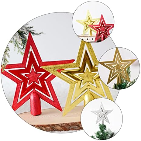Holibanna 3PCS עץ חג המולד Top Star de para decoraciones para de חתונה Treetop Star קישוט