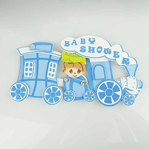 Choo Choo Train מגזרי קצף מקלחת לתינוקות, 4-1/2 אינץ '