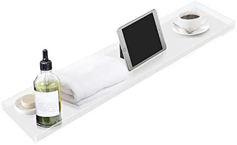 32 מדף אמבטיה של מגש אמבטיה ברורה, לוח אמבטיה אמבטיה של לוח אמבטיה - אמבט אמבטיה - אמבט אקרילי אטום למים מתאים לרחבי אמבטיות