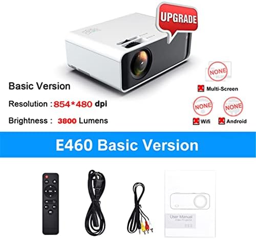 ZSEDP E460 LED מקרן מיני מקרן לסמארטפון, או USB עבור iPhone טלפון אנדרואיד, Beamer Video