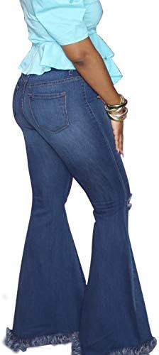 ג'ינס של לריאו לנשים מותניים גבוהים קצרים דלים קדמיים קדמיים אחוריים ארוכים גזים בגודל מכנסי מכנסי ג'ינס רזים
