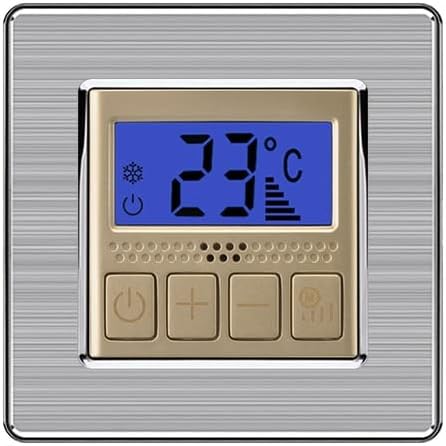 בקר טמפרטורה חדר תרמוסטט פלדה נירוסטה לוח תכנותי לתכנות רגולטור טמפרטורת רצפה דיגיטלית -
