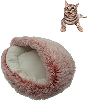 חורף 2 ב 1 מיטת חתול עגולה בסגנון 4 - מיטת כלב סופגנייה - בית מיטת כרית מחצלת לכלב אספקת חיות מחמד עיצוב הבית