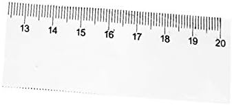 מדד מפלסטיק ברורה של X-Deree מדד 20 סמ טווח שליטים ישרים ישר מדידה כלי מדידה 9 יחידות (Plástico Transfarente מדד 20 סמ טווח טווח Herramientas