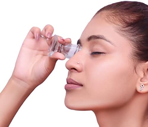 סט שטיפת עיניים זכוכית סט של 2 - שטיפת עיניים יעילה וניקוי - הקלה מרגיעה מאלרגנים מגרירים איפור אבק עיניים יבשות ועוד - השתמש במים מזוקקים