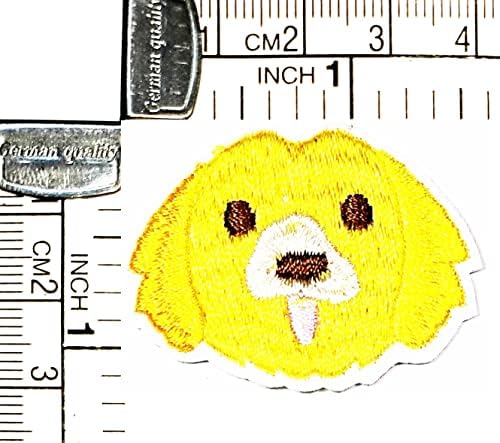 מיני צהוב פודל תיקון מלאכות אמנויות תפירת תיקון לחיות מחמד כלב קריקטורה רקום ברזל על לתפור על תיקוני תג עבור עשה זאת בעצמך ג ' ינס מעיל