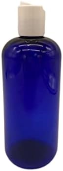 חוות טבעיות 16 גרם בקבוקי פלסטיק בוסטון כחולים -3 חבילה מיכלים ניתנים למילוי בקבוק ריק - שמנים אתרים - שיער - מוצרי ניקוי - ארומתרפיה