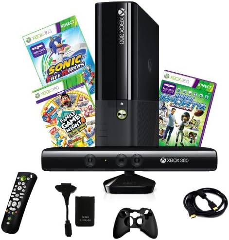קונסולת Kinect של Xbox 4GB עם 2 משחקים ו -4 בערכת אביזר 1 חבילה