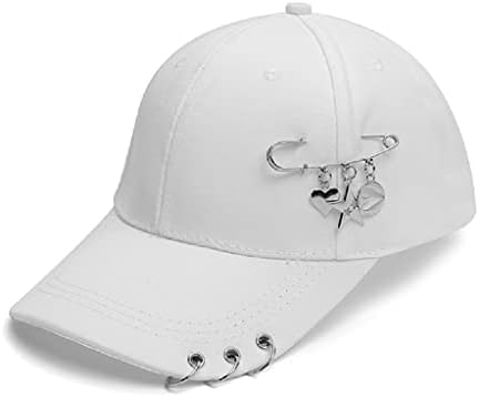 כותנה גברים נשים בייסבול כובעי מתכת פין לב כוכב דקור היפ הופ פאנק מזדמן ספורט מגן שמש כובעי נקבה